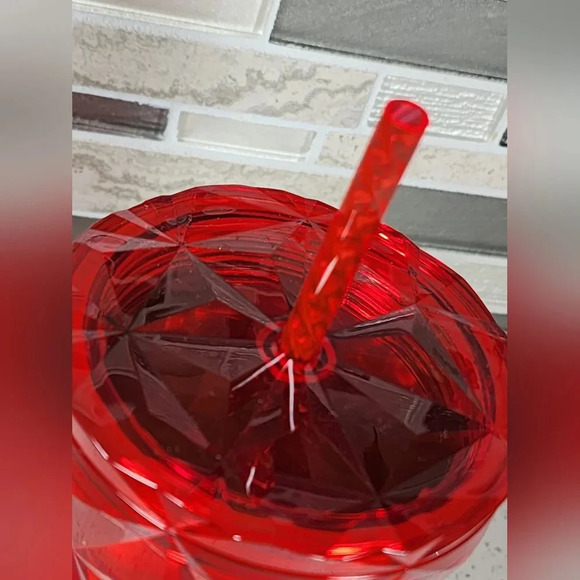 Poinsettia Red Prism Cold Cups and Ornament - Picture 3 of 3